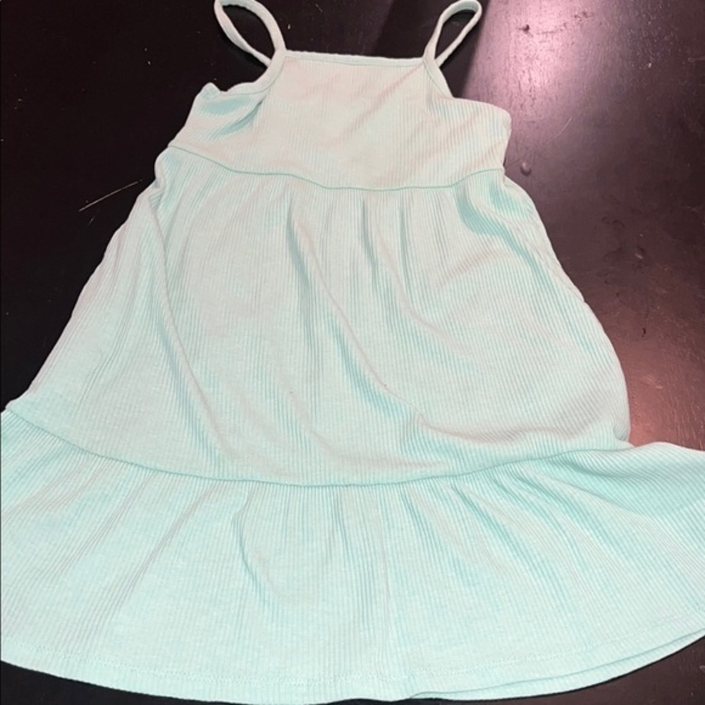 Old Navy Girls Ribbed Mint Maxi Dress Size 8